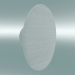 3D modeli Elbise askısı Noktalar Ahşap (Ø13 cm, Beyaz) - önizleme