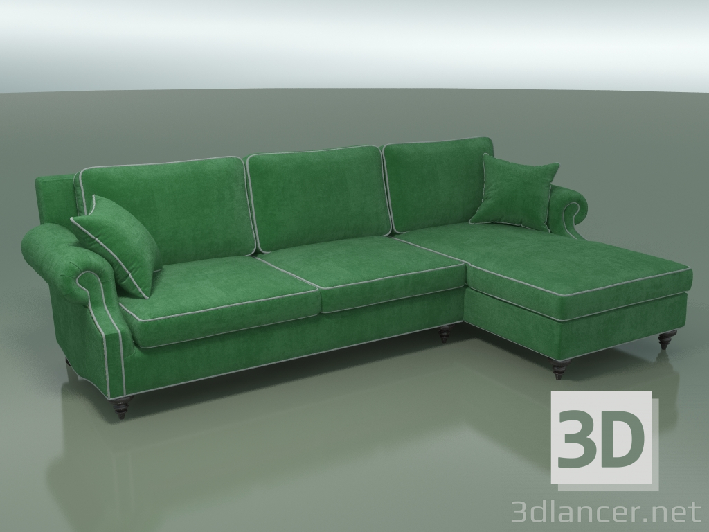 modèle 3D Canapé d'angle (module 5 + 10) - preview