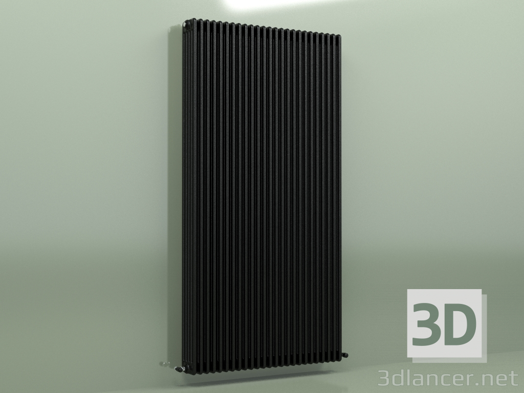 modèle 3D Radiateur TESI 5 (H 2200 25EL, Noir - RAL 9005) - preview