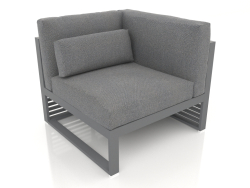 Modular sofa, section 6 right, high back (Anthracite)