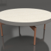 modèle 3D Table basse ronde Ø90x36 (Gris quartz, DEKTON Danae) - preview