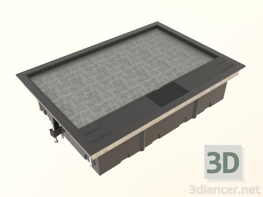 modèle 3D Trappe au sol pour 16 modules (DFB16) - preview