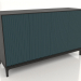 modello 3D Mobile TV FARGO con frontali fresati 1600x500x950 mm (onda marina, rovere nero, opzione 2) - anteprima