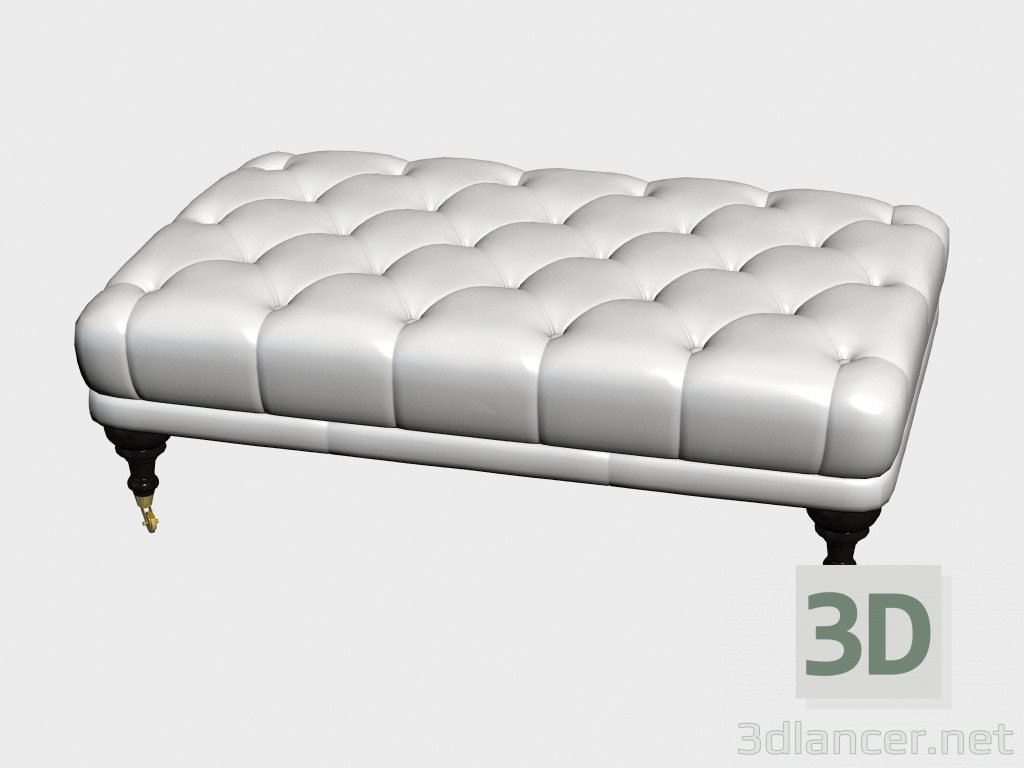 3d model Puf Chester (sobre ruedas) - vista previa