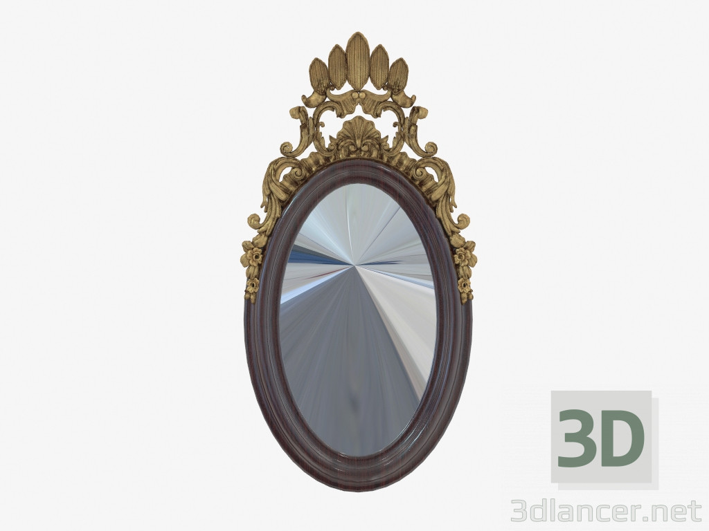 modello 3D Specchio nello stile classico di 503S - anteprima