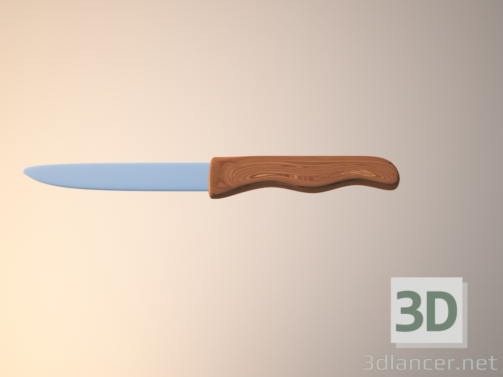 modèle 3D couteau - preview