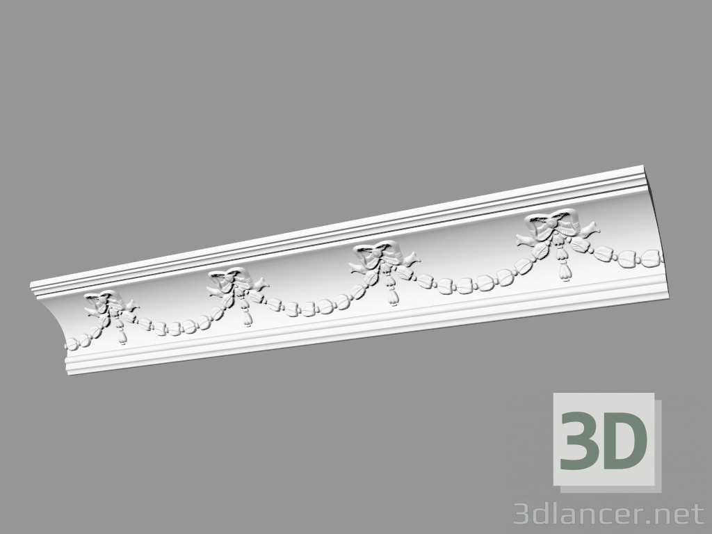 3D modeli Kalıplı korniş (CF24) - önizleme