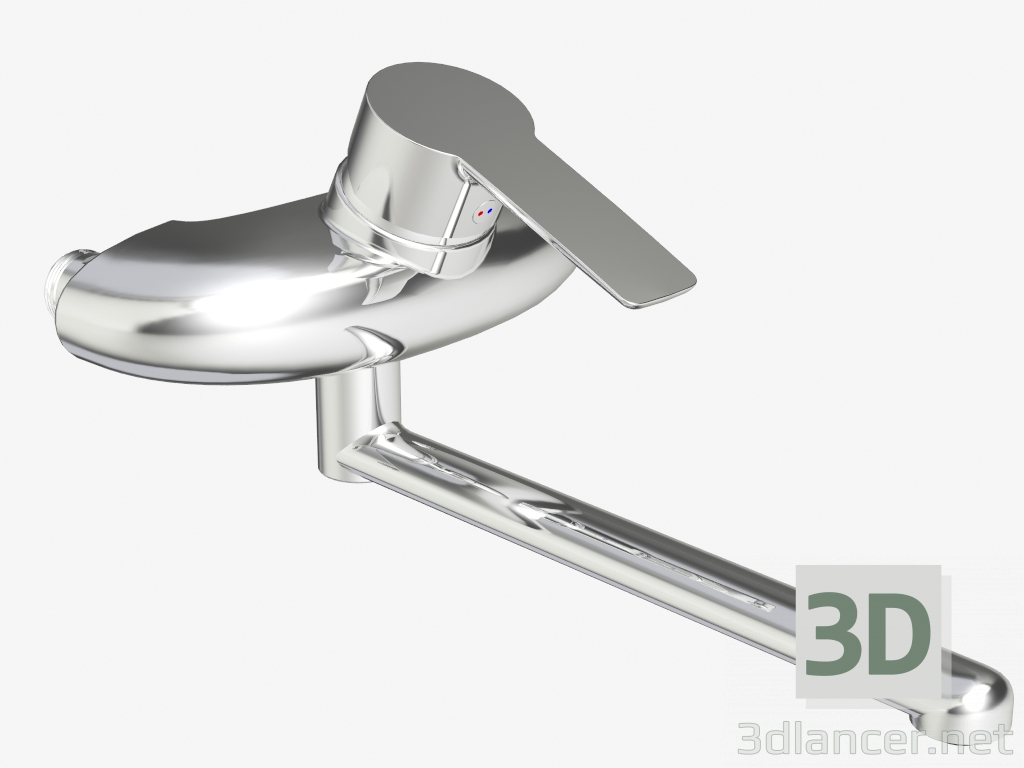 modèle 3D Robinet de cuisine MMIX W5, sortie du bec vers le bas - preview