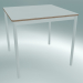 3D Modell Quadratischer Tischfuß 80X80 cm (Weiß, Sperrholz, Weiß) - Vorschau