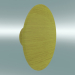 modello 3D Appendiabiti Dots Wood (Ø13 cm, Giallo) - anteprima