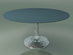 Round dining table (136, Lacquered Air Force Blue)