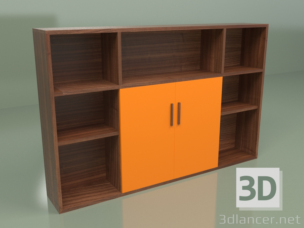 3d model Cabinet Slide height 120 cm - preview
