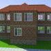 3D Modell zweistöckiges Haus - Vorschau