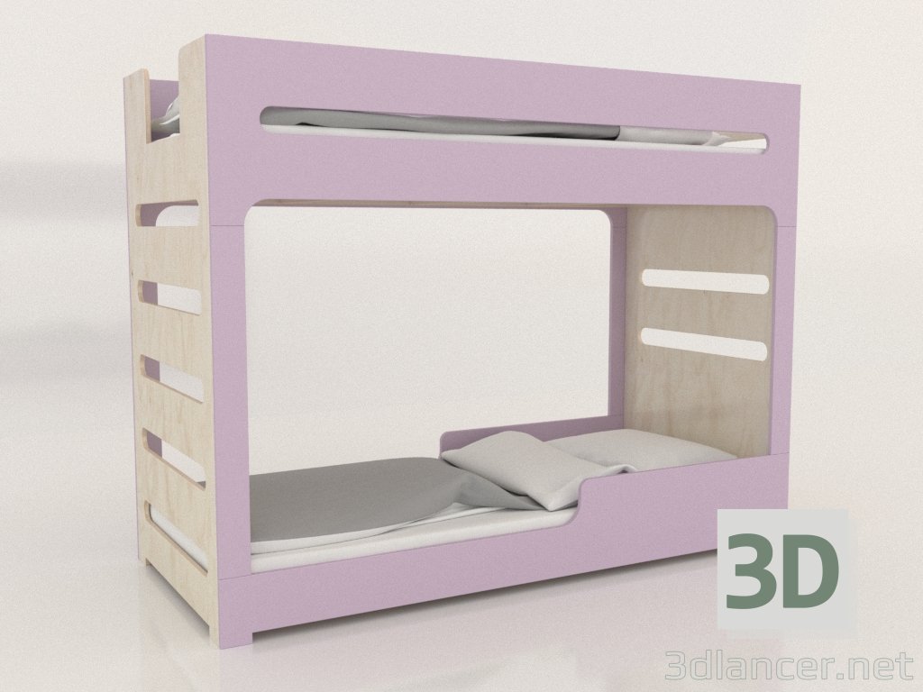 3d модель Ліжко двоярусне MODE F (URDFA2) – превью