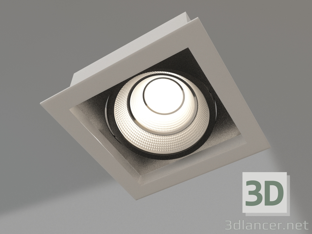 3D Modell Lampe CL-KARDAN-S152x152-25W Warm3000 (WH-BK, 30°) - Vorschau