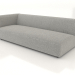 modello 3D Modulo divano per 2 persone (XL) 223x100 con bracciolo a sinistra - anteprima