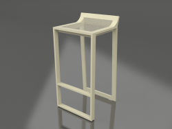 High stool with a low back (Gold)