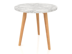 Side table made of white stone M