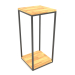 3d model Square console (WOOD FLOOR, 40x40x86, 2 shelves) - preview