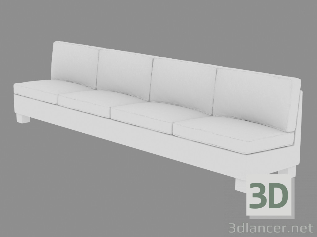 modèle 3D Canapé Quadruple 56 Kivik - preview