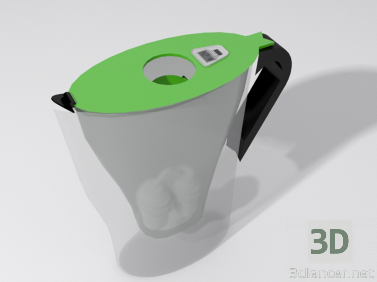 modello 3D Jarra brita filtro - anteprima