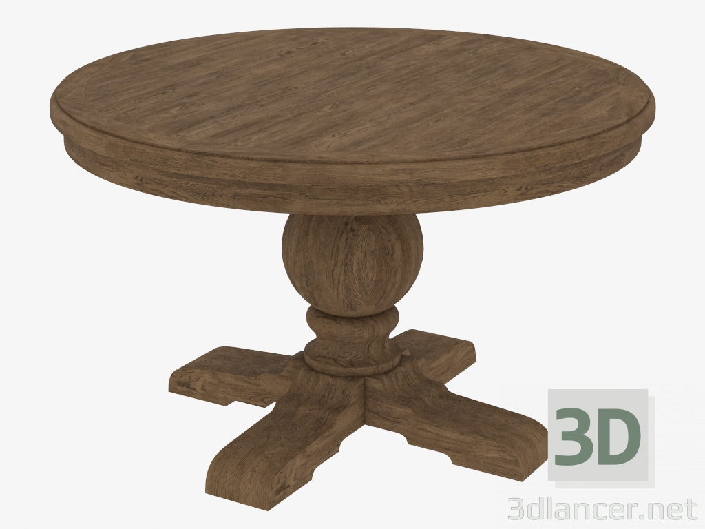 modello 3D tavolo da pranzo rotondo 48 "ROUND TABLE CAVALLETTO (8831.1001.M) - anteprima