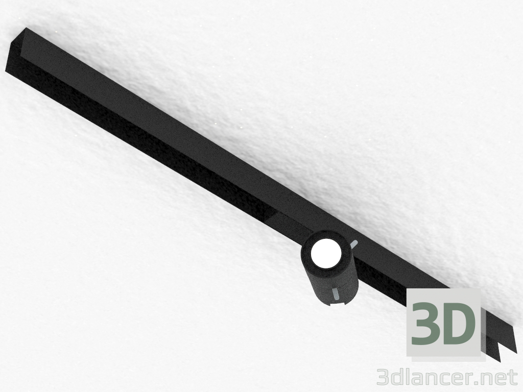 3d model LED downlight for magnetic busbar trunking (DL18783_01M Black) - preview