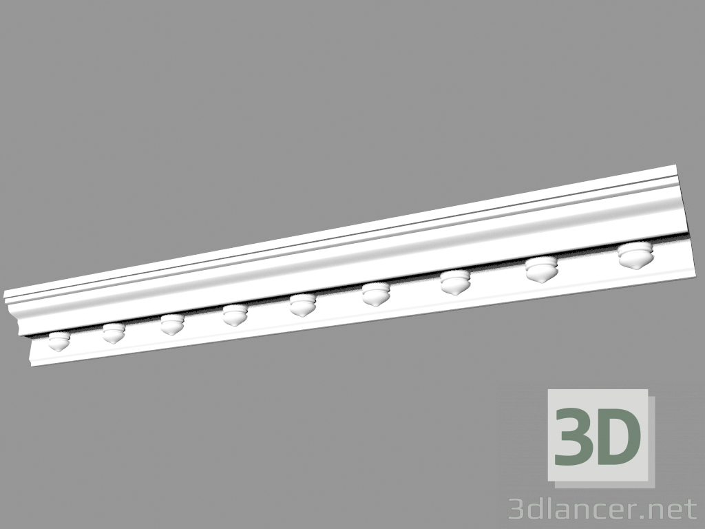 3d model Molded cornice (CF25) - preview