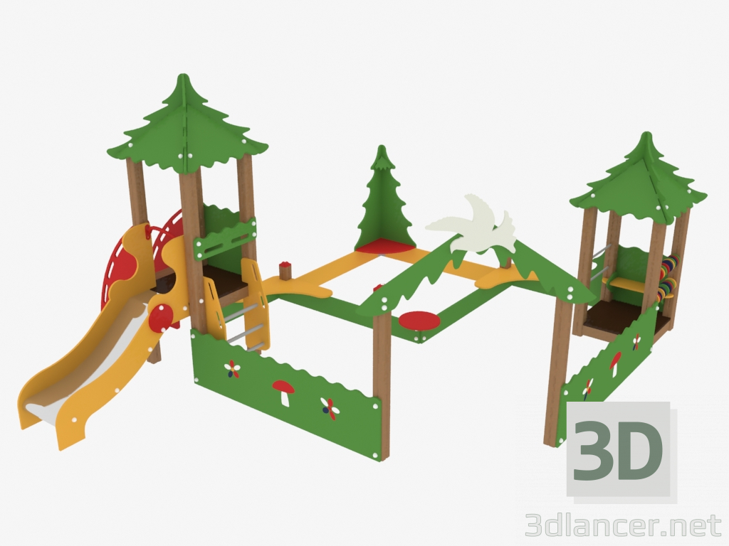 3D modeli Çocuk oyun kompleksi (5308) - önizleme