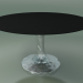 3 डी मॉडल गोल खाने की मेज (136, काला लाख) - पूर्वावलोकन