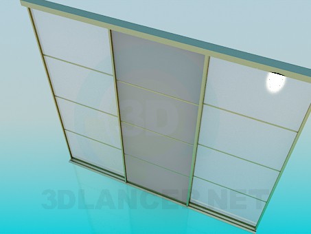 modelo 3D Puertas correderas - escuchar modelo 3D Puertas correderas - escuchar