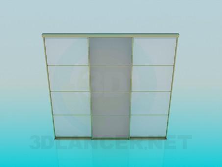 modelo 3D Puertas correderas - escuchar modelo 3D Puertas correderas - escuchar