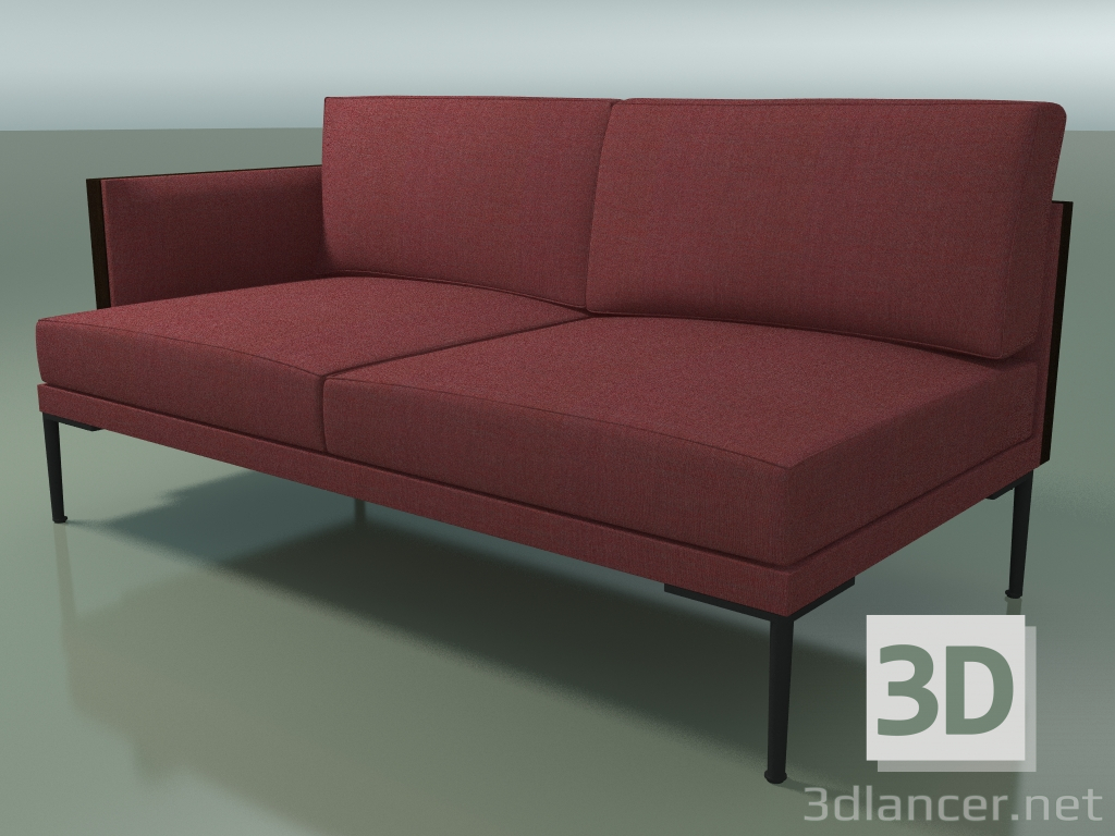 3d model End module 5230 (armrest on the right, Wenge) - preview