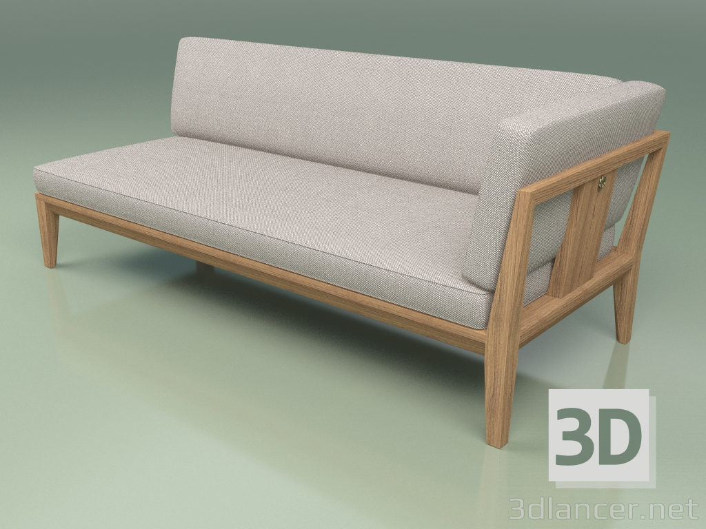 3d model Left sofa module 006 - preview