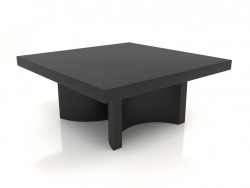 Table basse JT (800x800x350, bois noir)