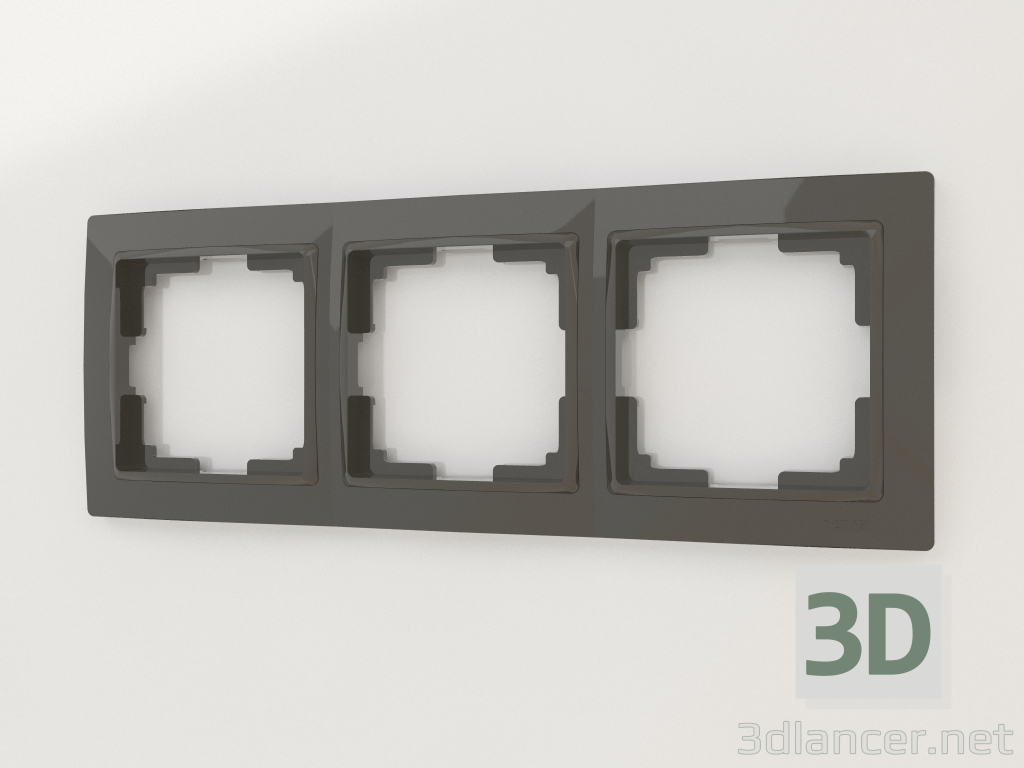 modèle 3D Cadre 3 montants Snabb Basic (taupe) - preview