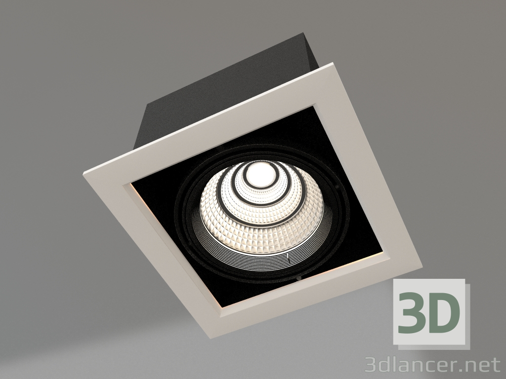 3D Modell Lampe CL-KARDAN-S190x190-25W Warm3000 (WH-BK, 30°) - Vorschau