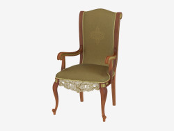 Dining chair with armrests in classic style 709