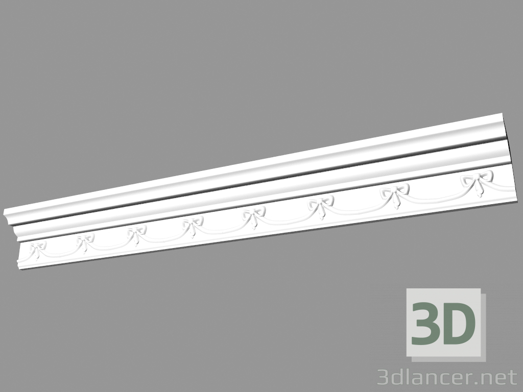 modello 3D Cornicione sagomato (КФ26) - anteprima