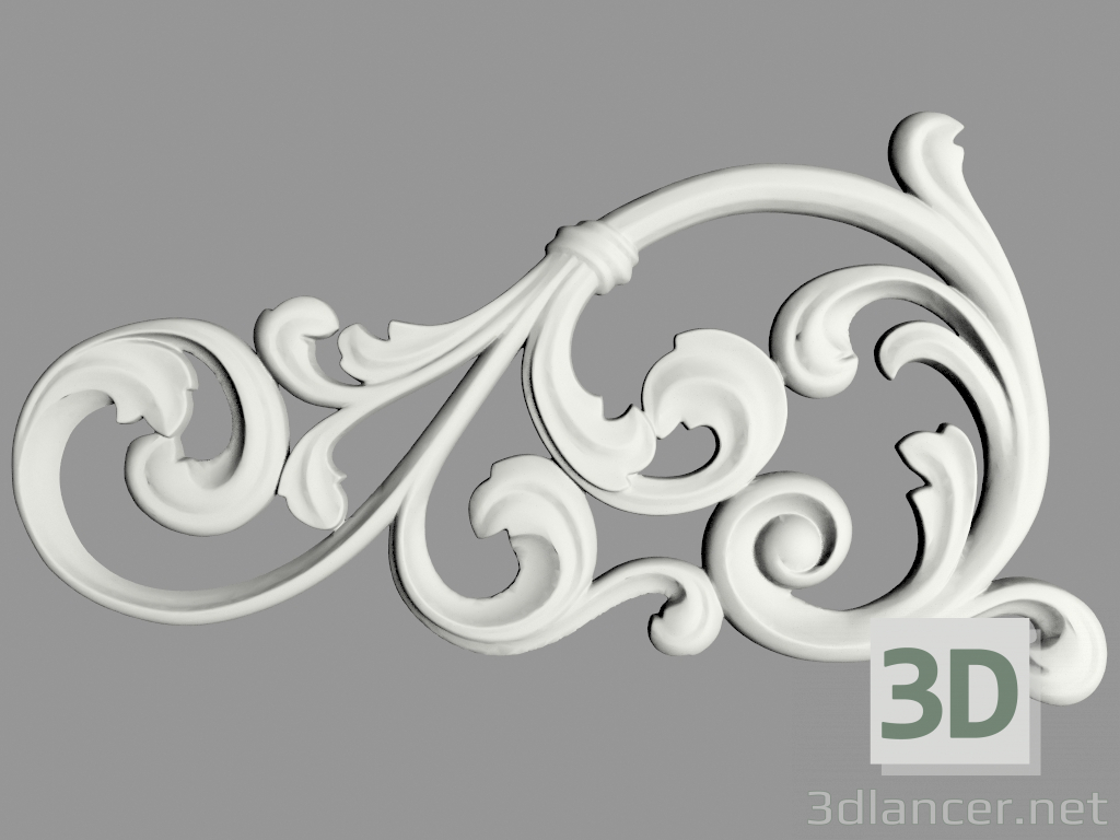 modello 3D Decorazione murale (Ф149) - anteprima