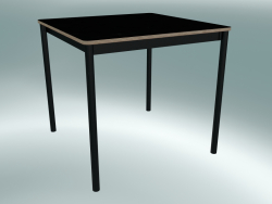 Tavolo quadrato Base 80X80 cm (Nero, Compensato, Nero)