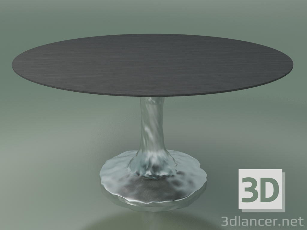 modèle 3D Table à manger ronde (136, laqué gris) - preview