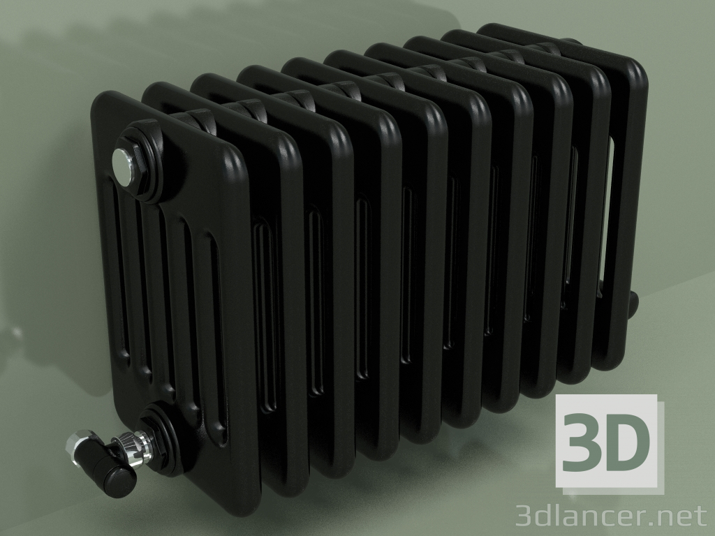 modèle 3D Radiateur TESI 6 (H 300 10EL, Noir - RAL 9005) - preview