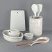 3d Ceramic Kitchen Set model buy - render