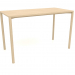 modèle 3D Table DT (1200x600x750, bois blanc) - preview