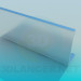 modèle 3D Profil aluminium de meubles - preview