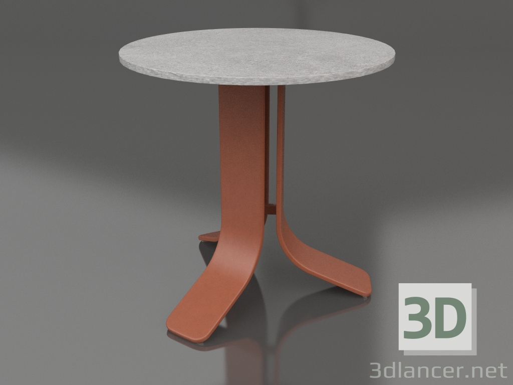 modello 3D Tavolino Ø50 (Terracotta, DEKTON Kreta) - anteprima