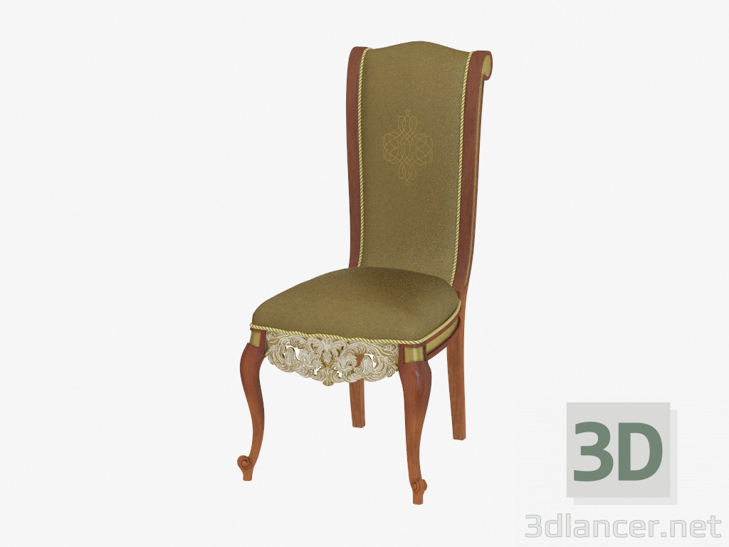 modèle 3D Chaise à manger en style classique 710 - preview