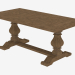3d model mesa de comedor 72 "NUEVO mesa de caballete (8831.1003.S) - vista previa