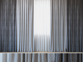Modelo 3D "Cortinas con juego de tul 06."